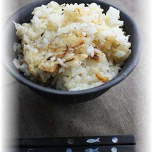 じゃこ味噌ご飯。　と朝御飯。