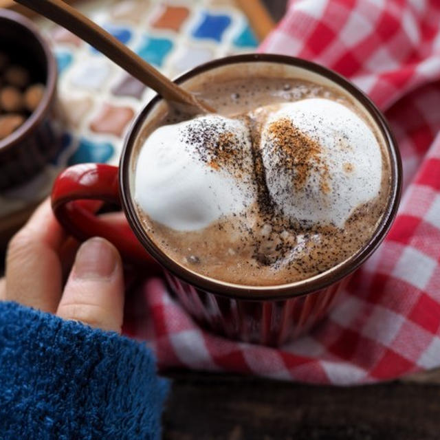 寒い日に飲みたいホットドリンク♡レンジで2分ホットチョコ♡