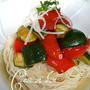 夏野菜のグリルそうめん