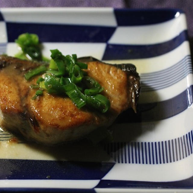 鰤のネギ醤油麹照り焼き