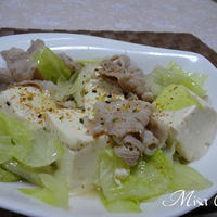 豚肉とキャベツ豆腐煮