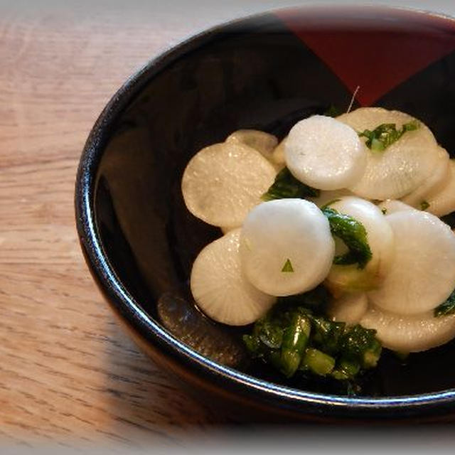 中抜きのお浸し～道の駅の新鮮野菜