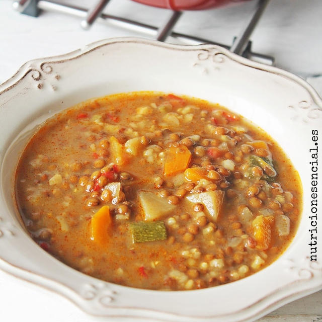 レンズ豆と野菜のスープ/Lentejas con verduras