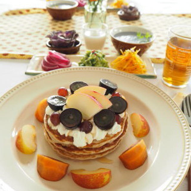 フルーツパンケーキ　de ブランチ。。。
