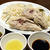 鶏飯をついでに「釜玉ラーメン」