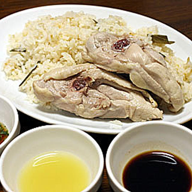 鶏飯をついでに「釜玉ラーメン」