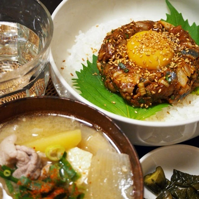 マジでうまい。サンマのなめろうキムチ入り丼