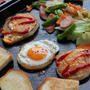 ホットプレートで朝ごはん ！ ホットプレートトーストを是非！