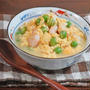5分で簡単 春の副菜レシピ 海老とえんどう豆のつゆだく卵とじ