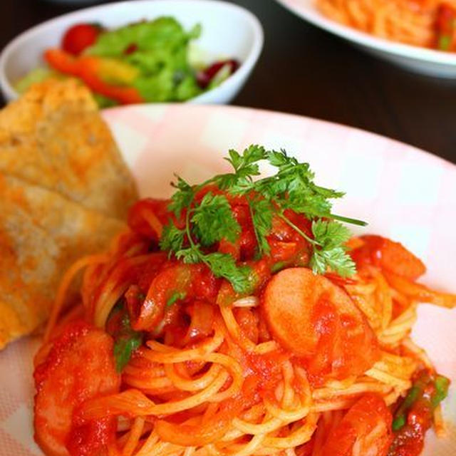 パスタランチとデザートプレート