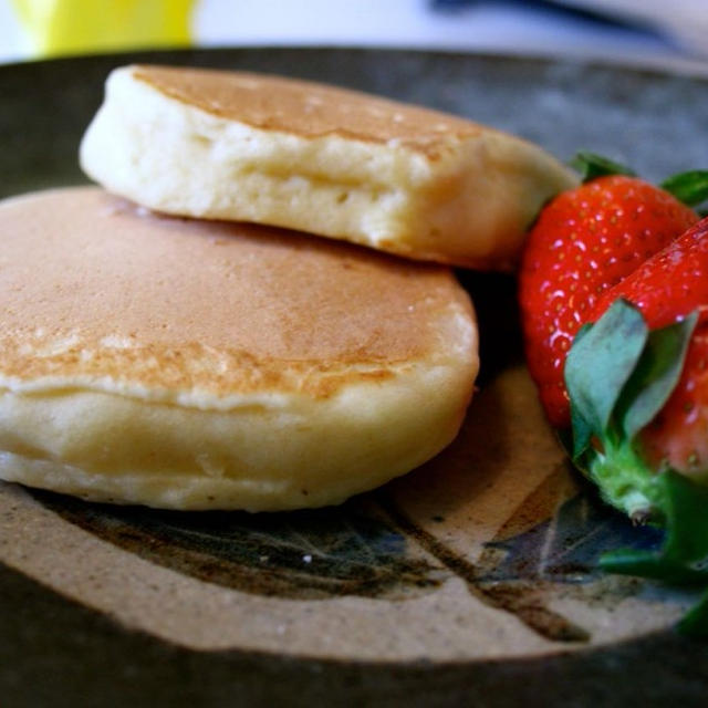 Good Old-fashioned Pancake with TOFU  豆腐の手作りホットケーキ