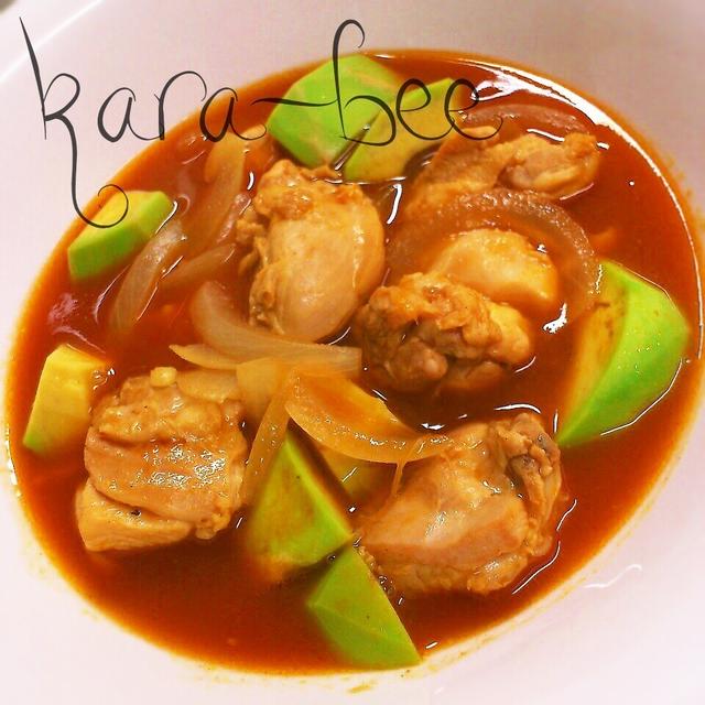 15分でお店の味♡チキンとアボカドのトマトスープカレー