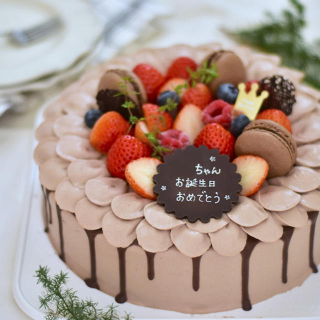 チョコレートクリームのデコレーション、オンラインレッスンのお知らせ