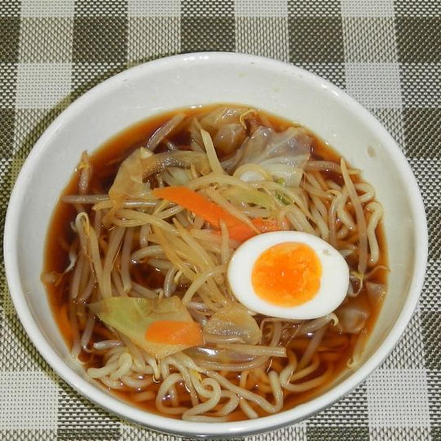 野菜ラーメン＋煮玉子