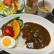ビーフカレーの夕飯☆今日は久しぶりに御朱印巡りへ