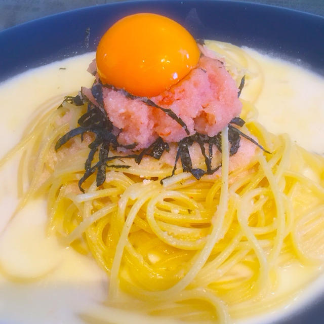 涙の明太カルボナーラ
