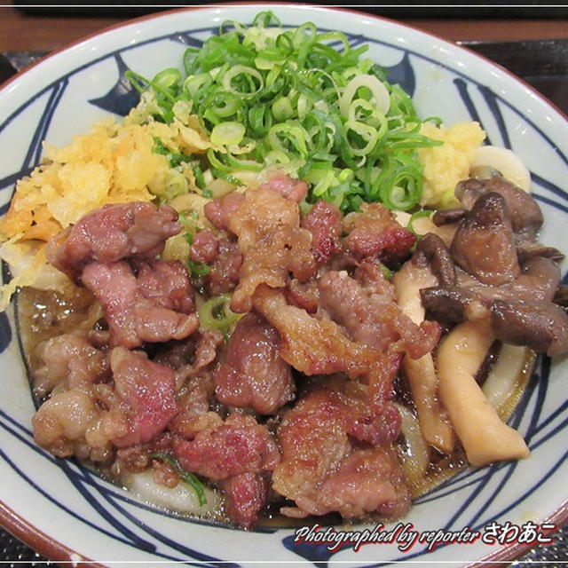 丸亀製麺・季節限定「牛肉ひらたけしぐれ煮ぶっかけ」
