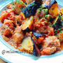 豚こまボールと茄子のトマト煮込み(動画レシピ)/Meat balls and eggplant stewed with tomato.