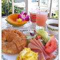 ハワイでベランダ朝ごはん　ハワイでお料理２０１６