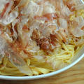 鰹節パスタ