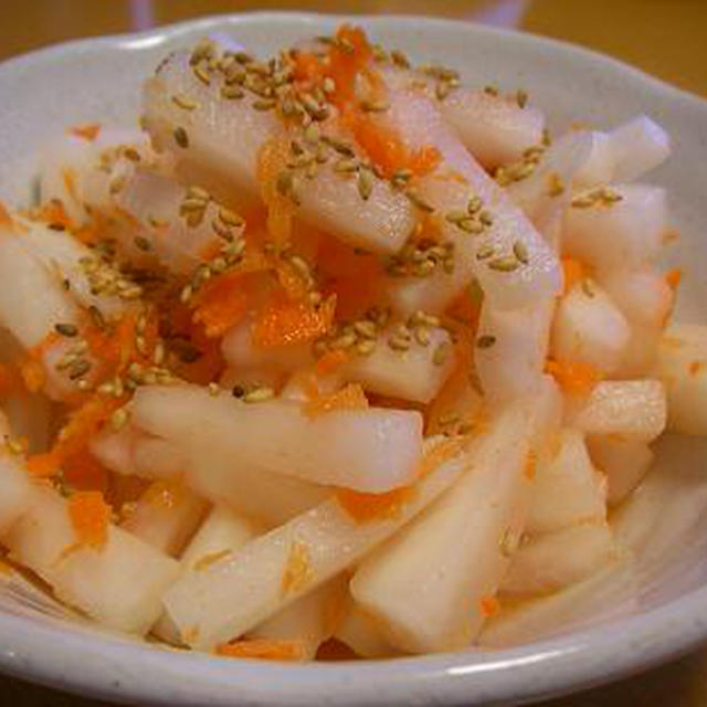 切り方を変えて、変形紅白なます