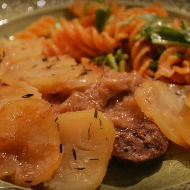 Cotes de porc champvallon　豚のシャンヴァロン風煮込み