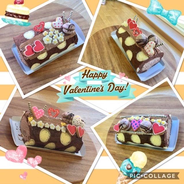 【レッスンレポ】水玉ロールケーキバレンタインバージョン