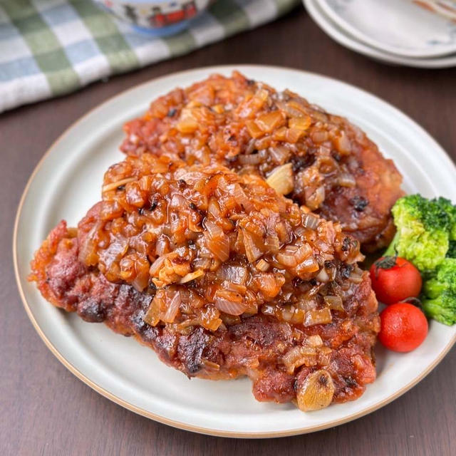 長女がこよなく愛するタレ☆豚こまと焼き麩で作る極ウマトンテキ