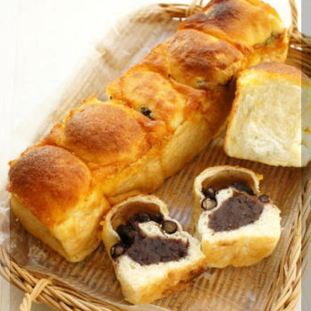 * スリム型 ♥ ちぎり黒豆あんぱん♪