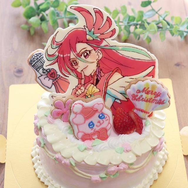 トロピカルージュプリキュアのクリスマスケーキ。