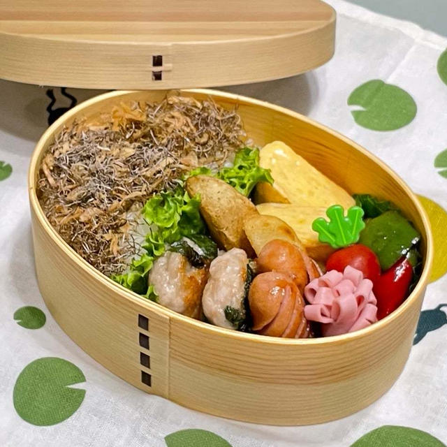 【お弁当】金曜日(∩´∀｀)∩ﾜｰｲ!!!!!!!!!今週最後の親子弁当