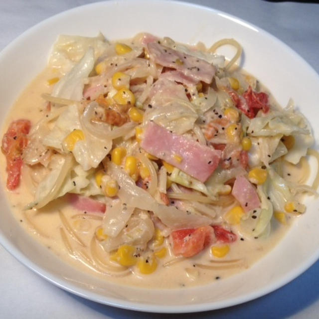 女性に優しい！トマトとベーコンの北海道風豆乳クリームパスタレシピ