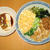 冷たいヘルシーねばねばうどんとうなぎ豆腐♪