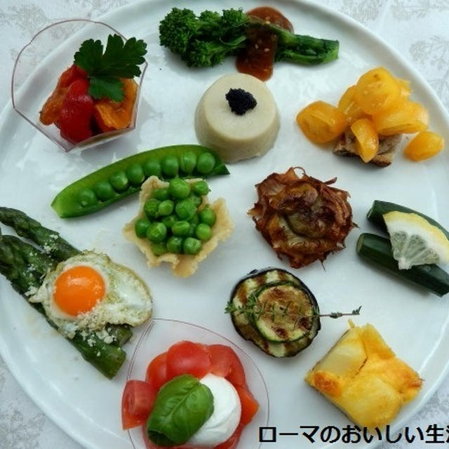 春野菜中心のアンティパスト・ミスト