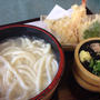 天ぷら釜揚げうどん〜！