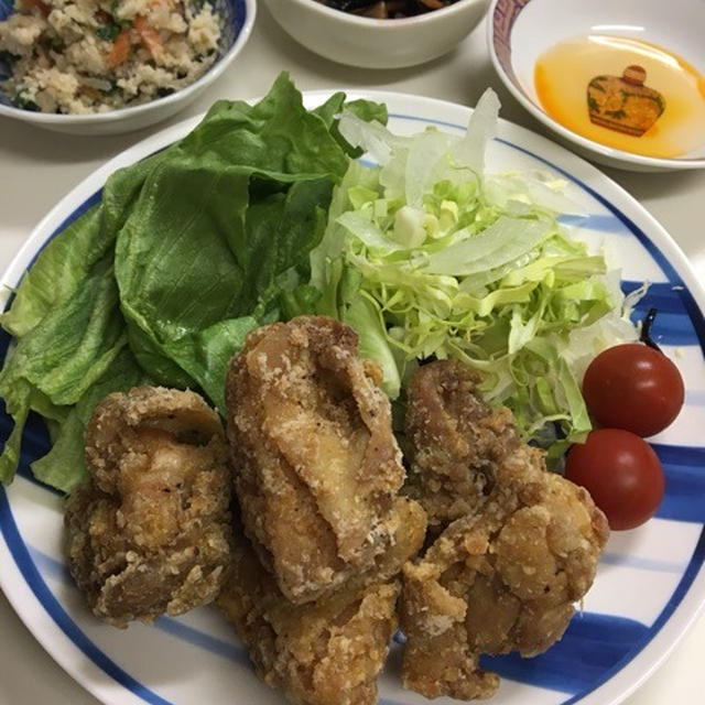 4/21☆夜ご飯☆唐揚げ…他