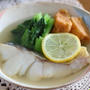 ５分くらいで完成！小松菜＆厚揚げ入りの煮魚（フライパン使用）