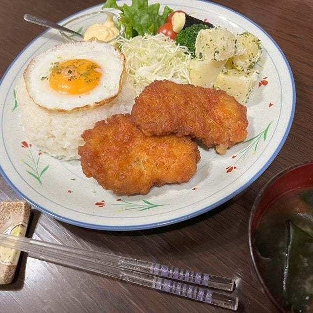 【おうちごはん】手抜きワンプレート【揚げるだけの鶏天ワンプレ de 夕食】と【おつまみ】と…