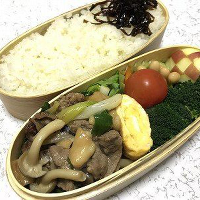 わけぎのすき焼き風弁当