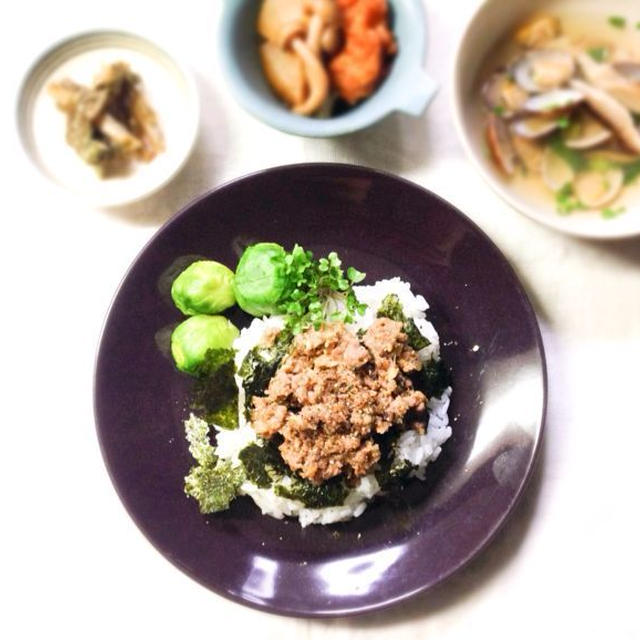 【 味噌そぼろ紫蘇風味 】