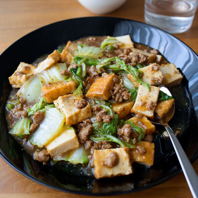 【白菜】ご飯と食べたい＾＾厚揚げの麻婆風。