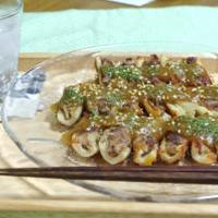 ＧＡＢＡＮガーリックを使って・ちくわハンバーグdeカレーソース