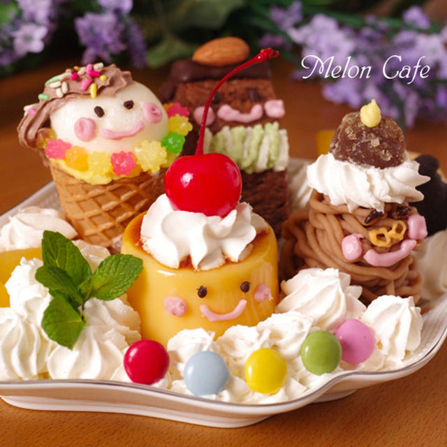 絵本「プリンちゃん」シリーズより、家族のプリンアラモード☆絵本のお菓子＆3D立体キャラおやつ