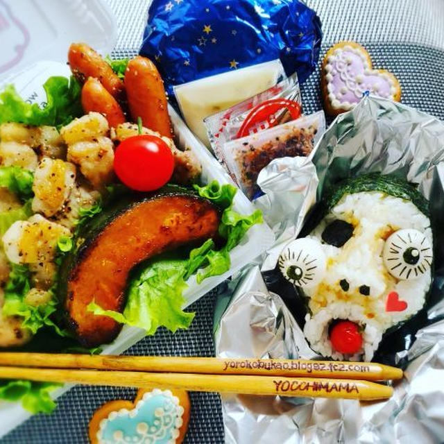 ハロウィンデコおにぎり♪補食編♪