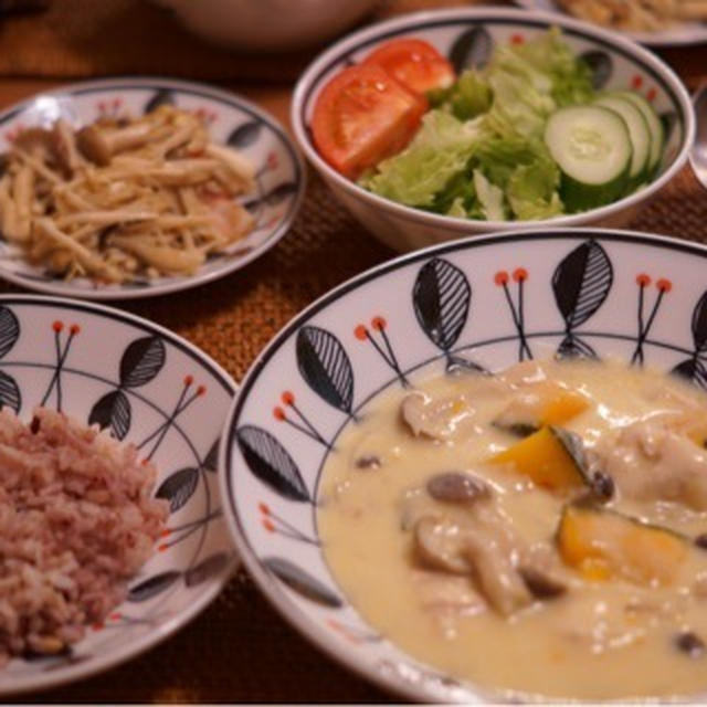 かぼちゃ豆乳シチュー！まさに！山本ゆりさんの本のタイトル！