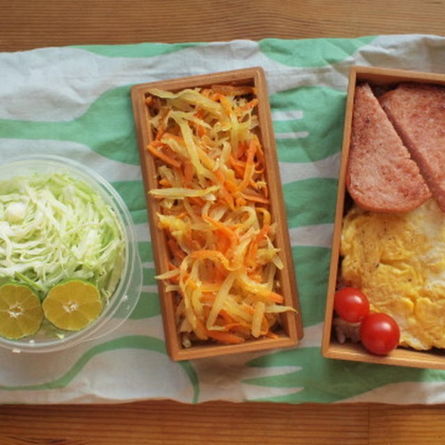 パパイヤイリチーとポー玉弁当 By お弁当大臣さん レシピブログ 料理ブログのレシピ満載