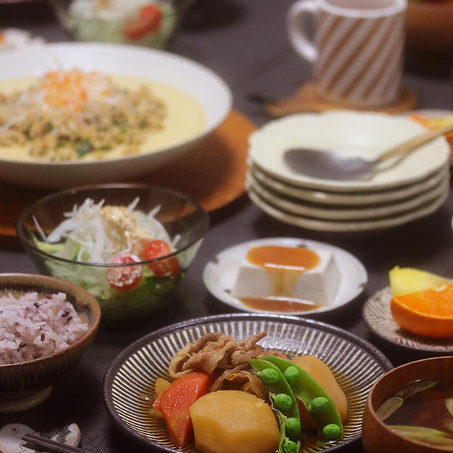 【献立】台湾風茶わん蒸しと肉じゃがと。～振袖アルバム「NIKUZYAGA」とたまごの王～