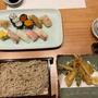 魚よし　熊本市呉服町　ランチで寿司と蕎麦と天ぷらを楽しみました　
