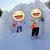 雪にびっくり👀