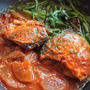 サバの煮付けの韓国人気レシピ。大根と春菊入り♪コドゥンオチョリム